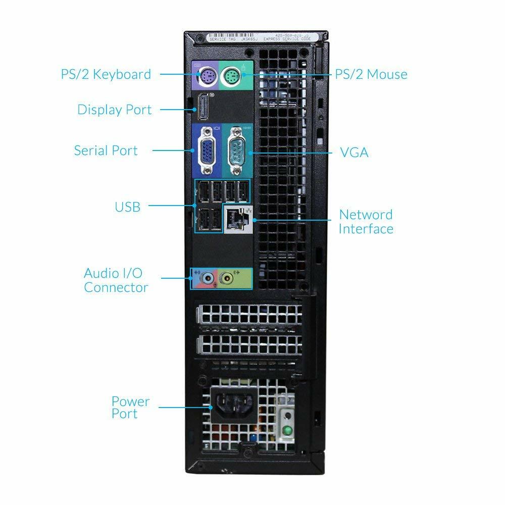 Dell OptiPlex 7010 Intel i5 Quad Core Windows 7/10 250GB 4GB/8GB WiFi PC