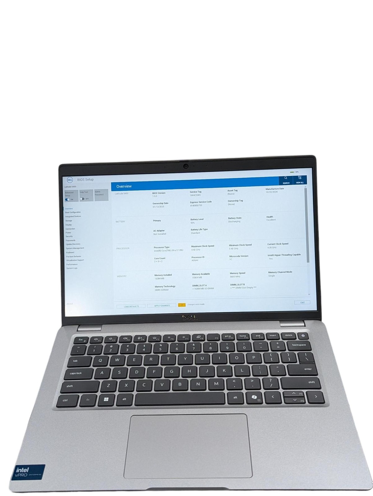 Dell Latitude 5450 14″- Ultra 5 135U – 16GB RAM – 256GB SSD – Grade D