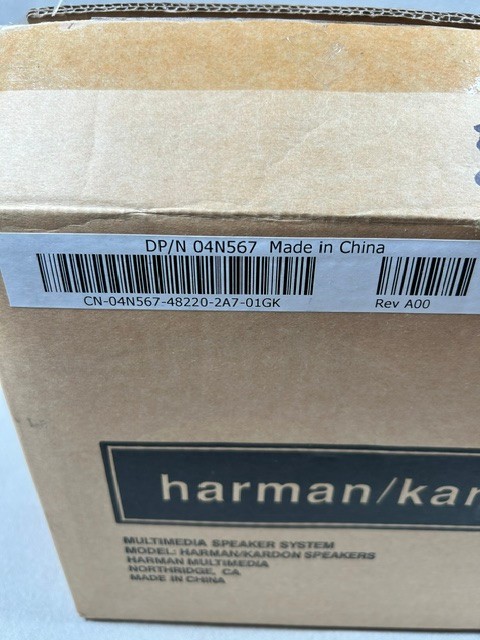 Harman/Kardon HK206 Stereo Desktop PC Powered Speakers with AC Power Adapter NIB