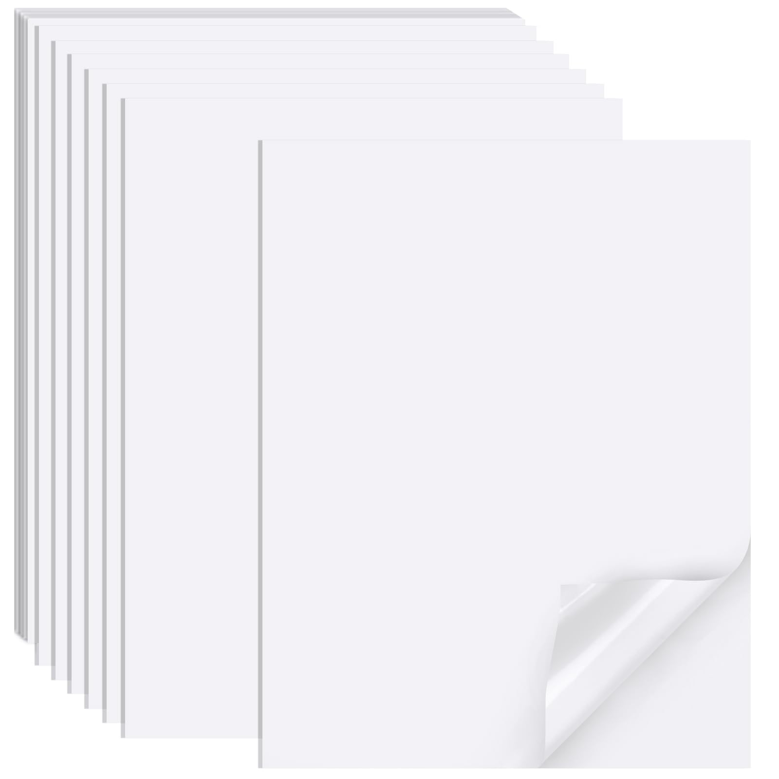 Printable Sticker Paper for Inkjet Printer, 40 Sheets 8.5″x11” Matte Sticker Pr