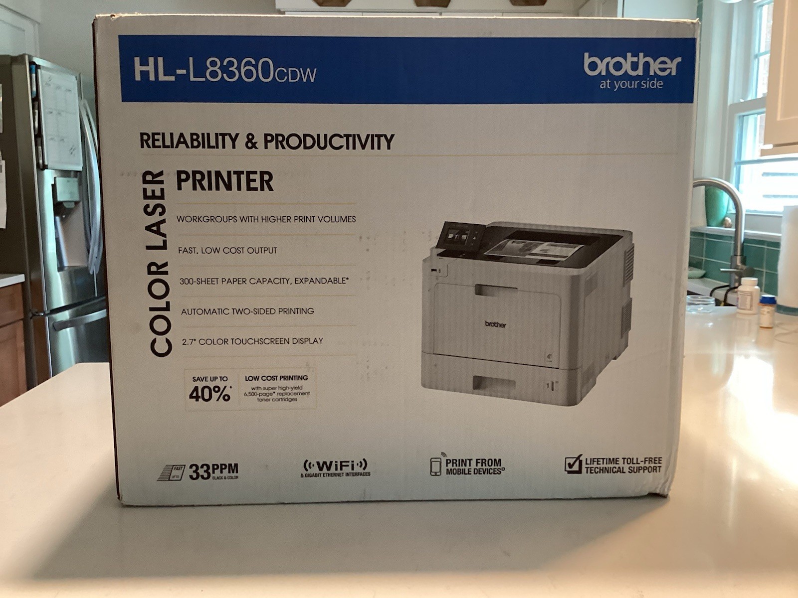 Brother HL-L8360CDW Color Laser Printer with Duplex Printing – White