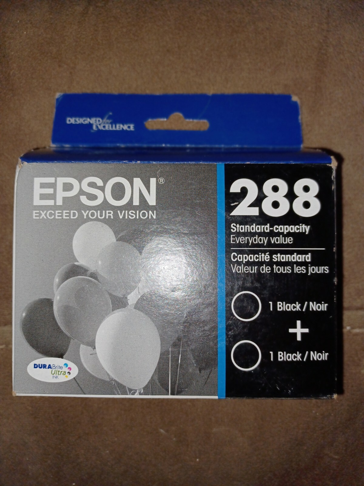 Epson T288120-D2 DURABrite Ultra Black Dual Pack Standard Capacity Cartridge Ink