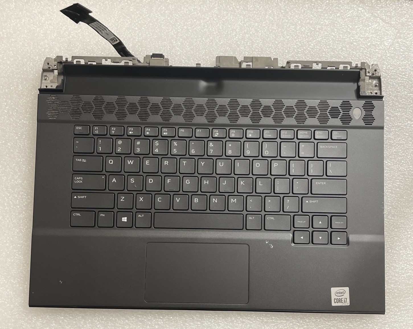 Genuine Dell Alienware15 M15 R3 Palmrest US Backlit Keyboard 03DYGJ S4P2