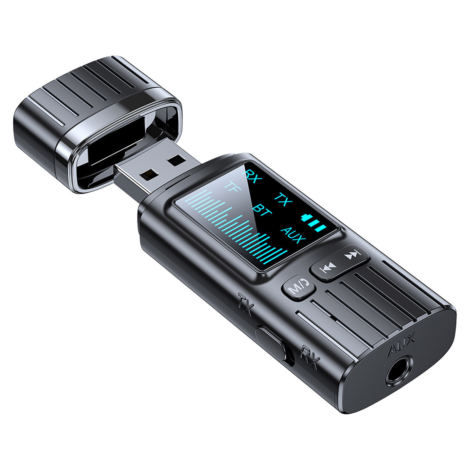 Bluetooth 5.4 Transmitter Receiver 2-in-1 Wireless Audio 3.5mm Jack Aux Adapter