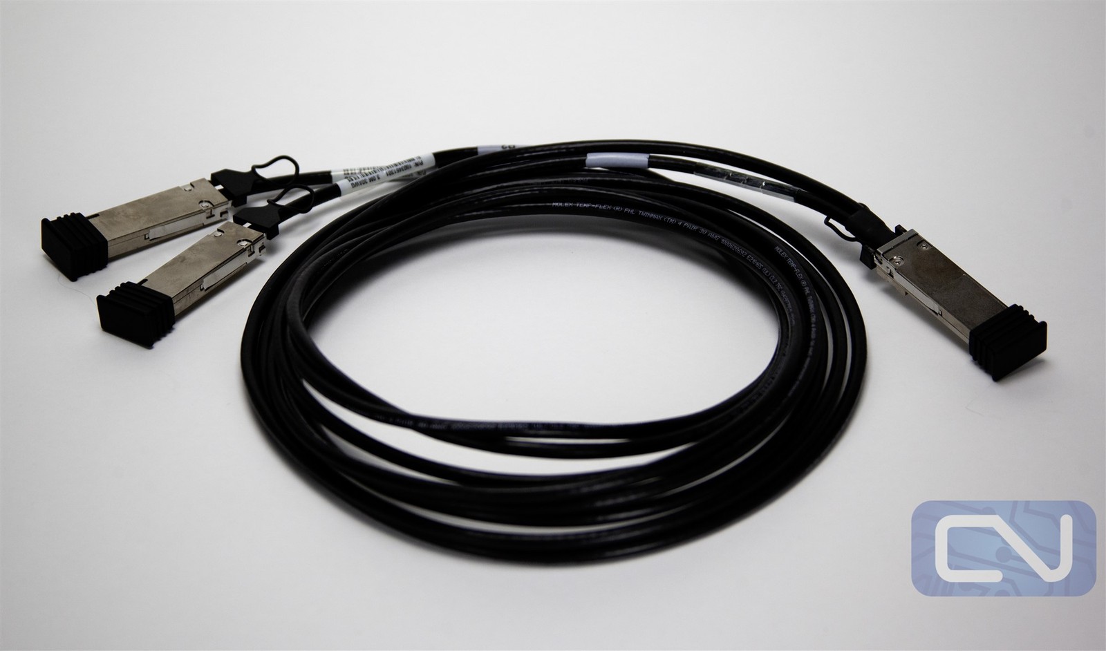 Molex 1003461301 3M 100Gbps to 2x 50G zQSFP+ Passive DAC Breakout Cable OEM