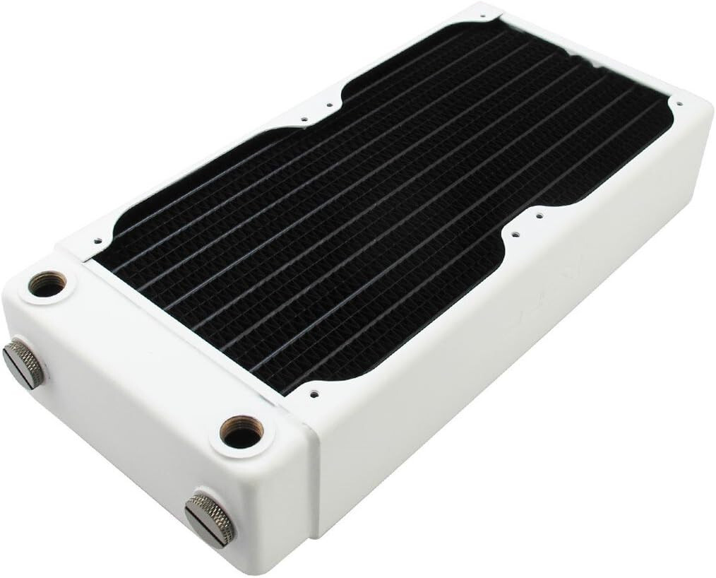 XSPC RX240 V3 Radiator for 2 x 120mm Cooling Fans (New Version 3) – WHITE