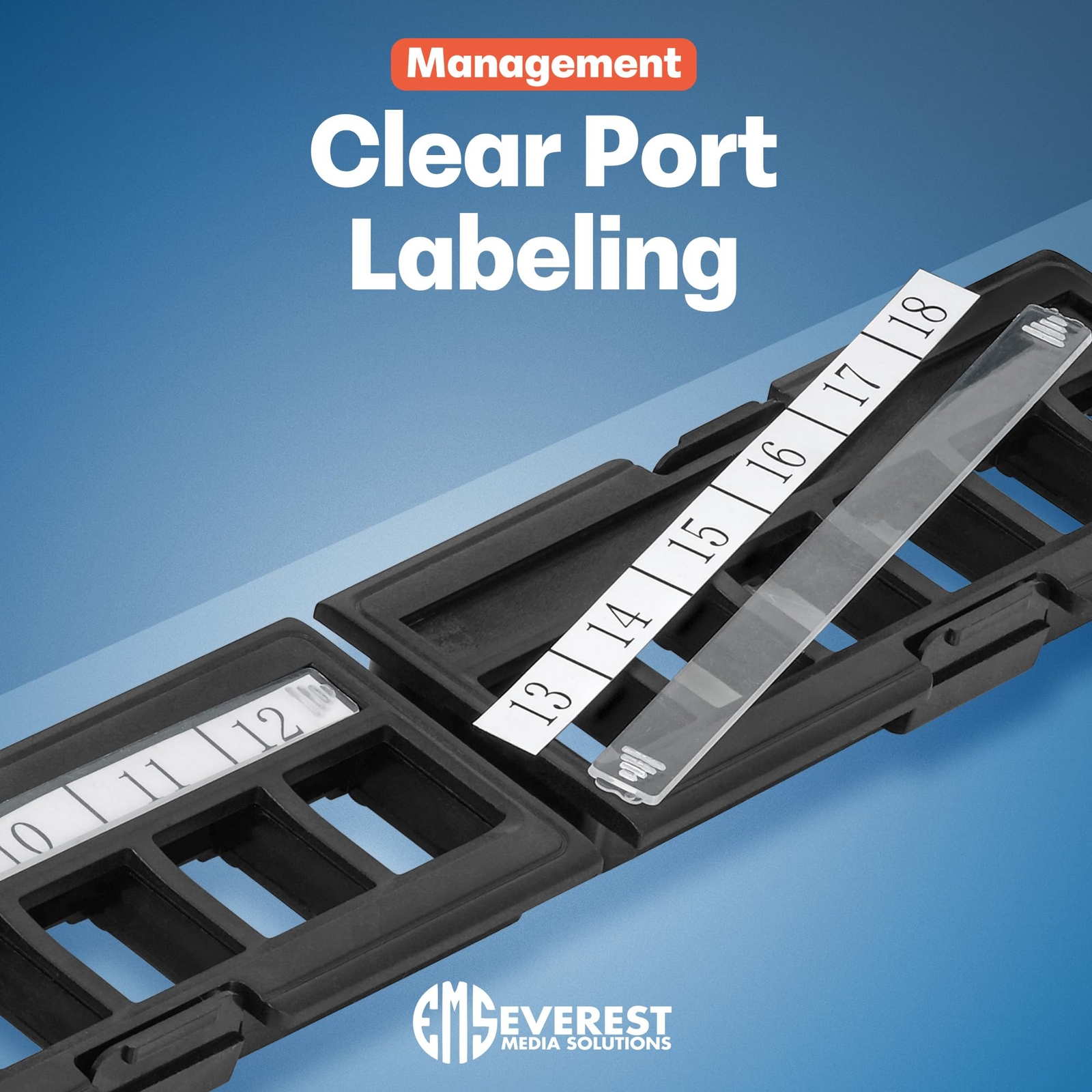 12 Port Keystone Patch Panel (1-Pack) – Use with Slim Profile Keystones ONLY …