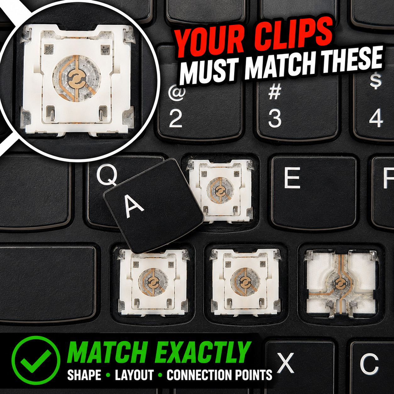 SX2 WHITE Rim ONE KEY for keyboard Lenovo Legion Y7000 Y540 & Y545 Gaming Laptop