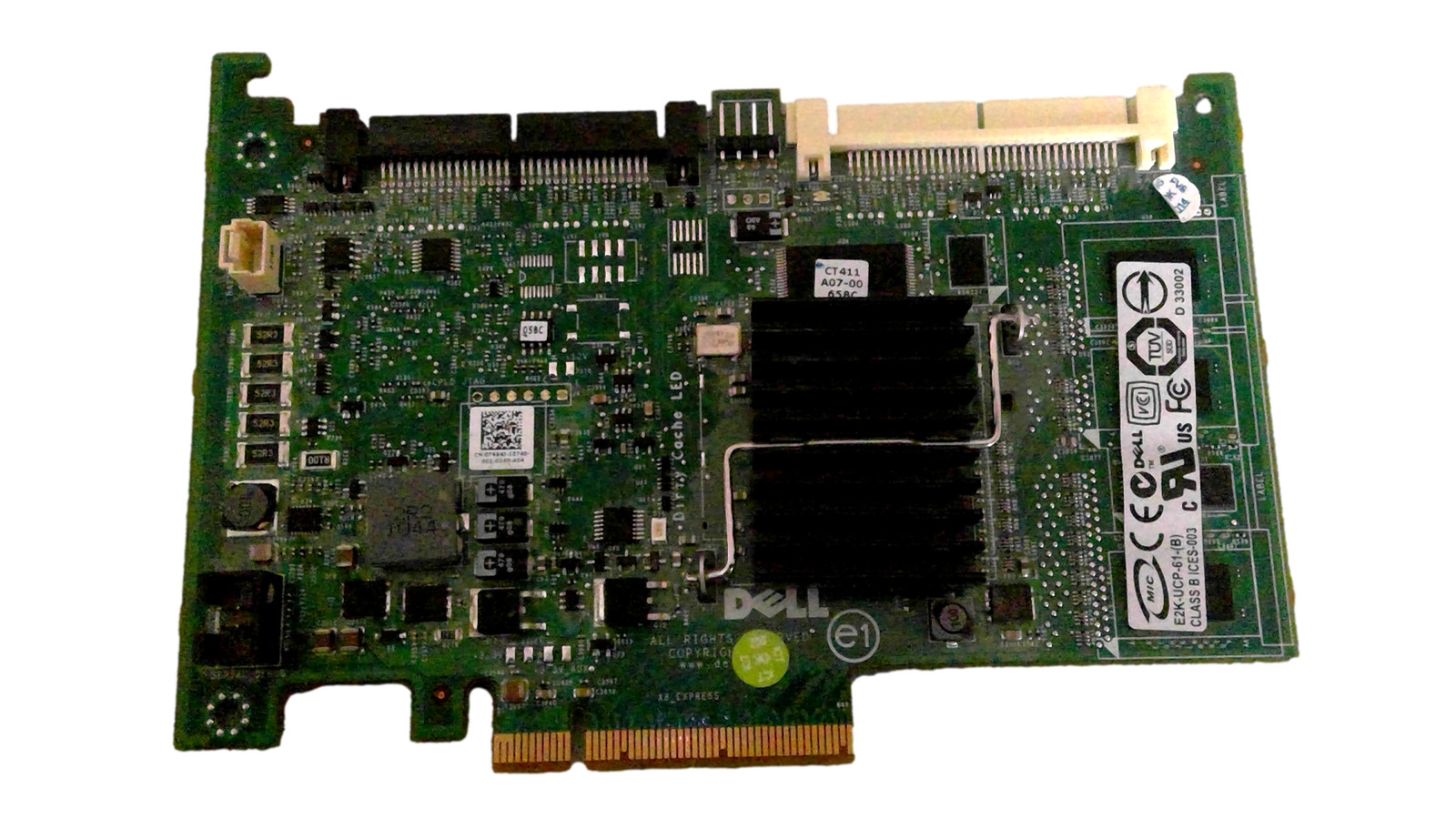 T954J Dell, Inc Dell Perc 6/i Internal SAS/SATA Raid Controller Card 0T954J