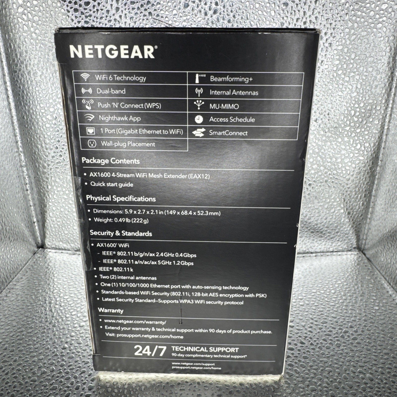 Netgear EAX17 AX3000 Dual-Band WiFi 6 Range Extender Wall Plug Booster In Box