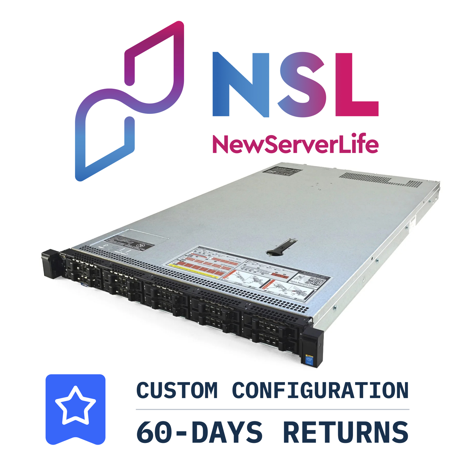 DELL PowerEdge R630 10 Bay SFF 2x E5-2680v4 2.4GHz =28 Cores 64GB H730 4xRJ45
