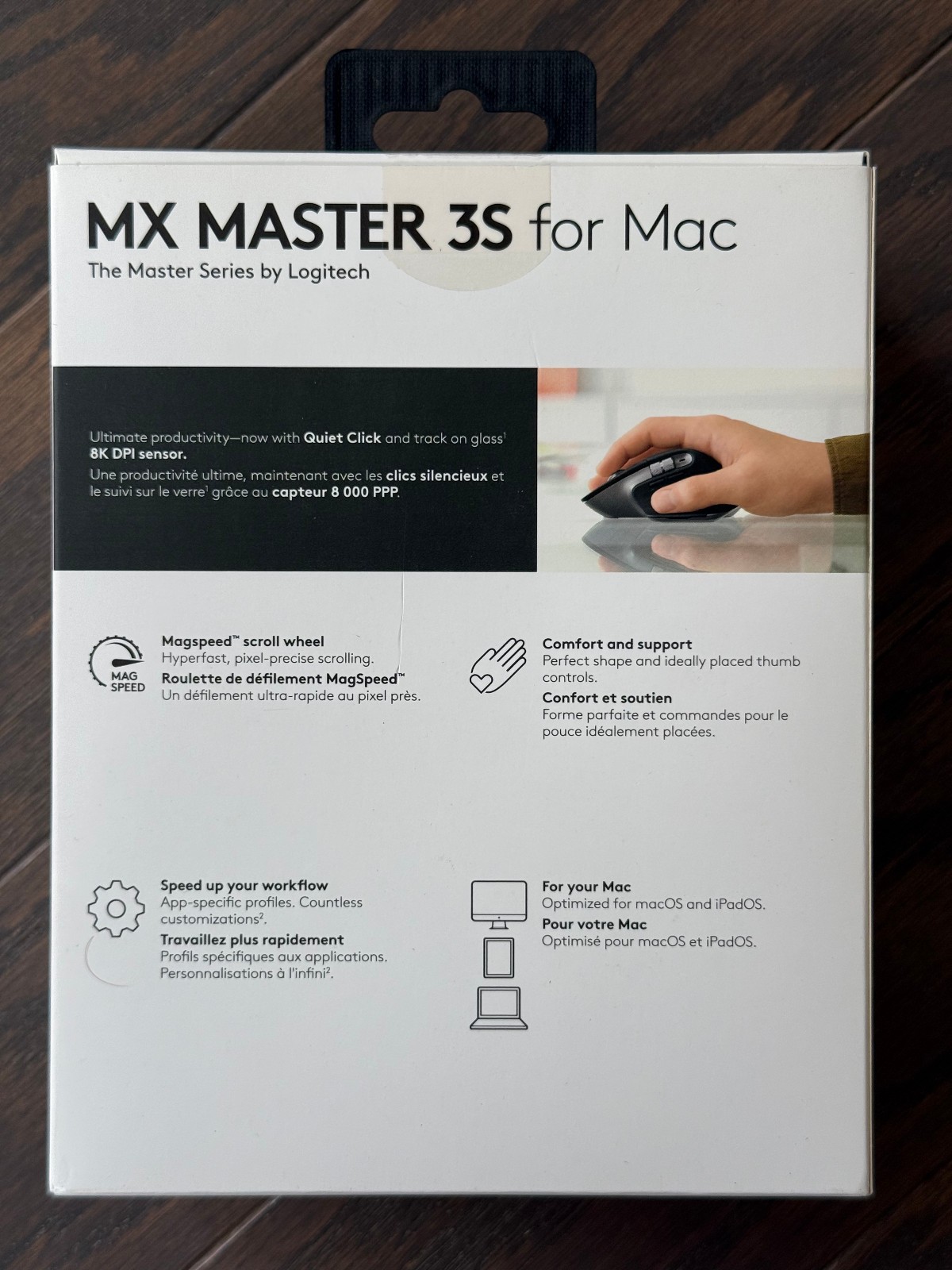 Logitech MX Master 3S for Mac – Bluetooth Laser Mouse – Space Gray