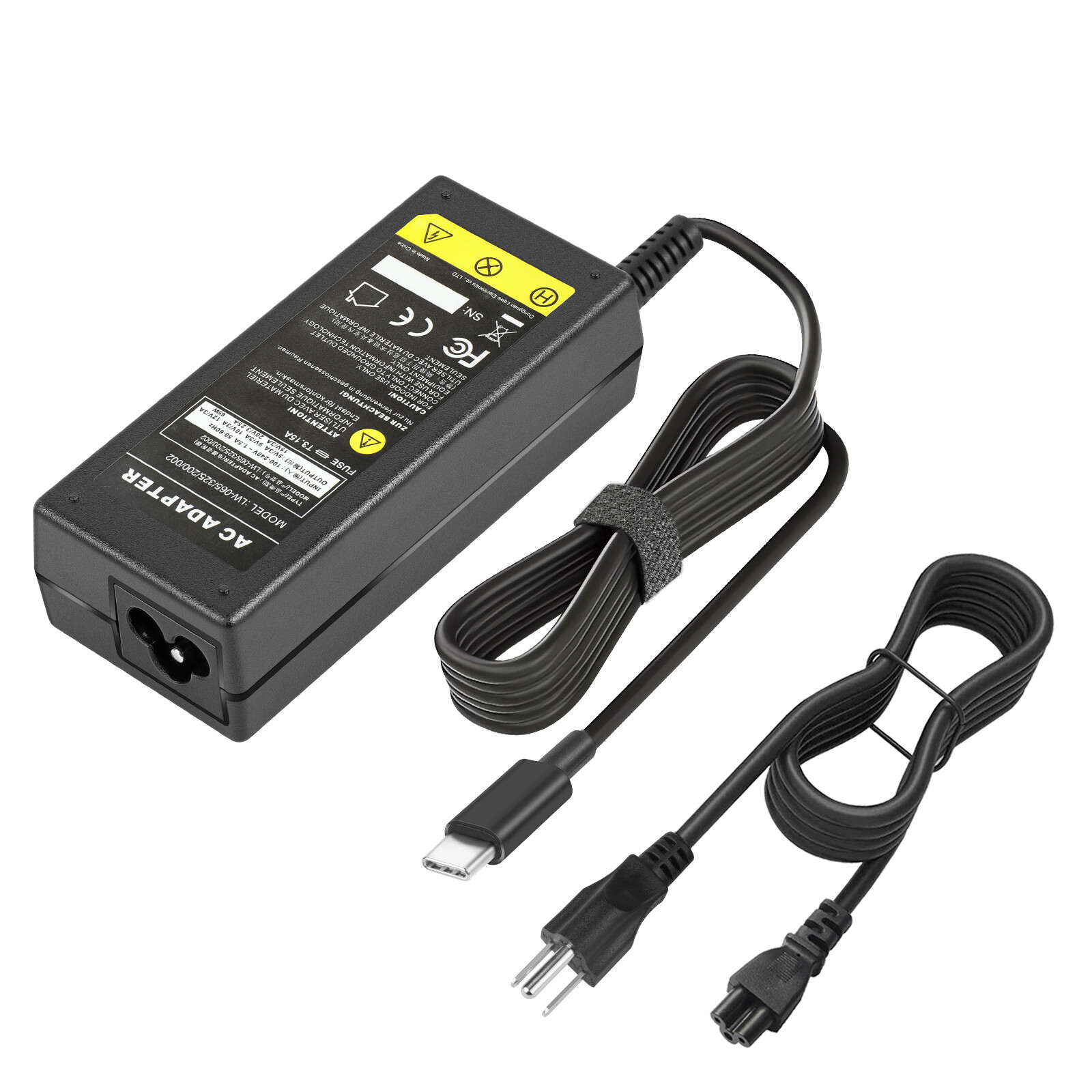 65W 90W For Lenovo USB-C Laptop AC Charger Adapter ThinkPad ZUK Yoga ChromebooK