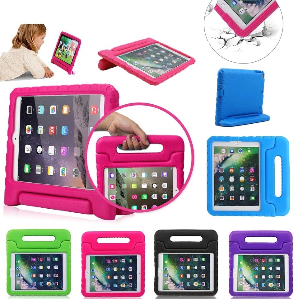 For iPad 7 8 9 Generation 10.2 in Kids Shock Proof Foam Case Handle Cover Stand