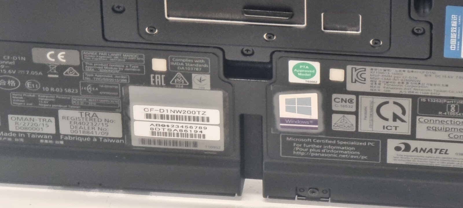 PANASONIC TOUGHBOOK CF-D1 MK3 i5-6300U 2.40GHZ 8GB 500GB SATA XENTRY TABLET #EE#