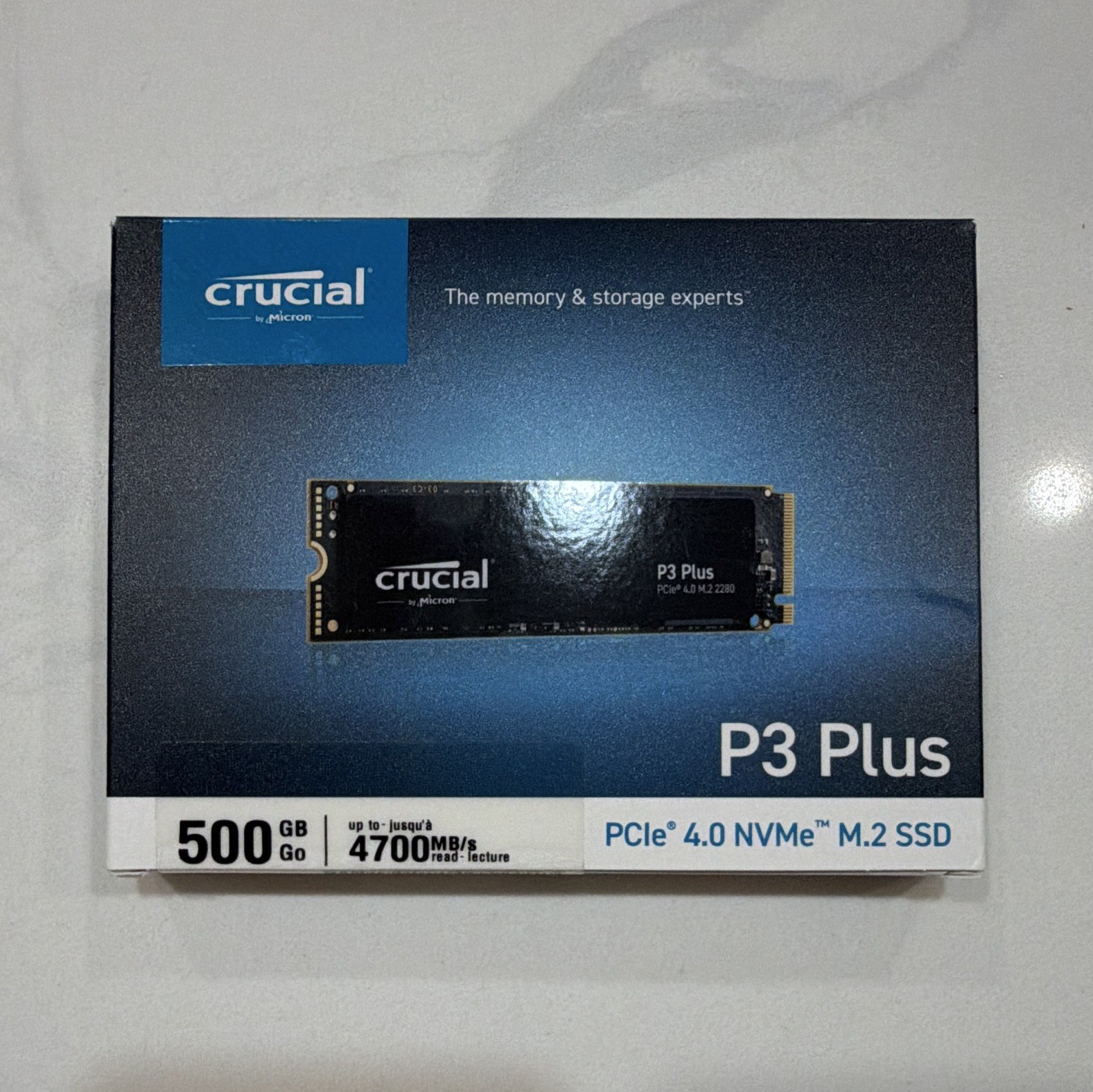 Crucial P3 Plus 500GB PCIe 4.0 NVMe M.2 2280 Internal SSD CT500P3PSSD8