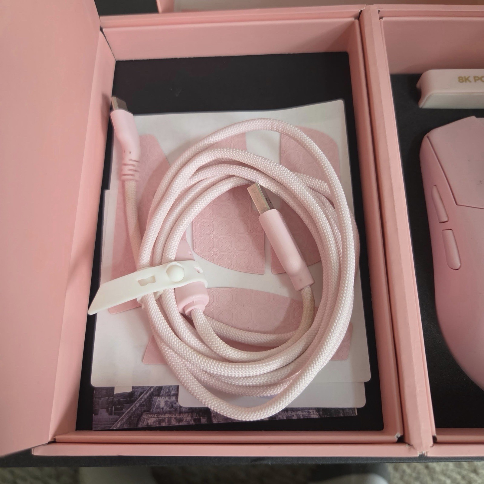 Lamzu Maya X 8K Wireless Pink Gaming Mouse