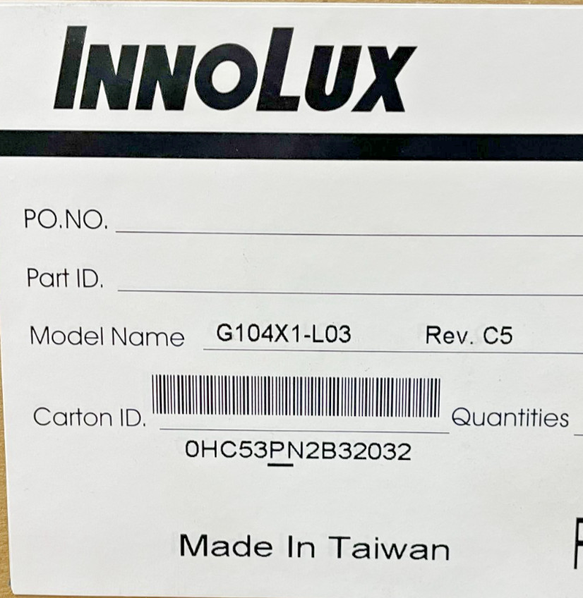 INNOLUX G104X-LO3 REV. C5 NEW