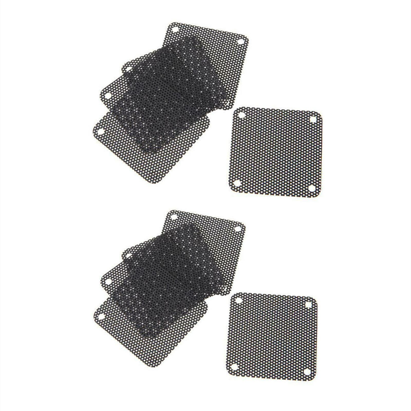 20pcs 40mm PVC Fan Dust Filter PC Dustproof Case Cuttable Computer Mesh Cover