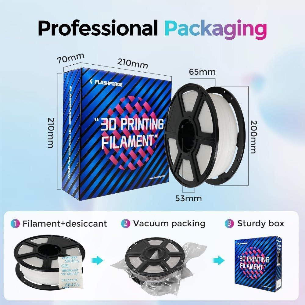 FLASHFORGE 3D Printer Filament Fast Rapid High Speed HS PLA 500mm/s 1.75mm 1kg