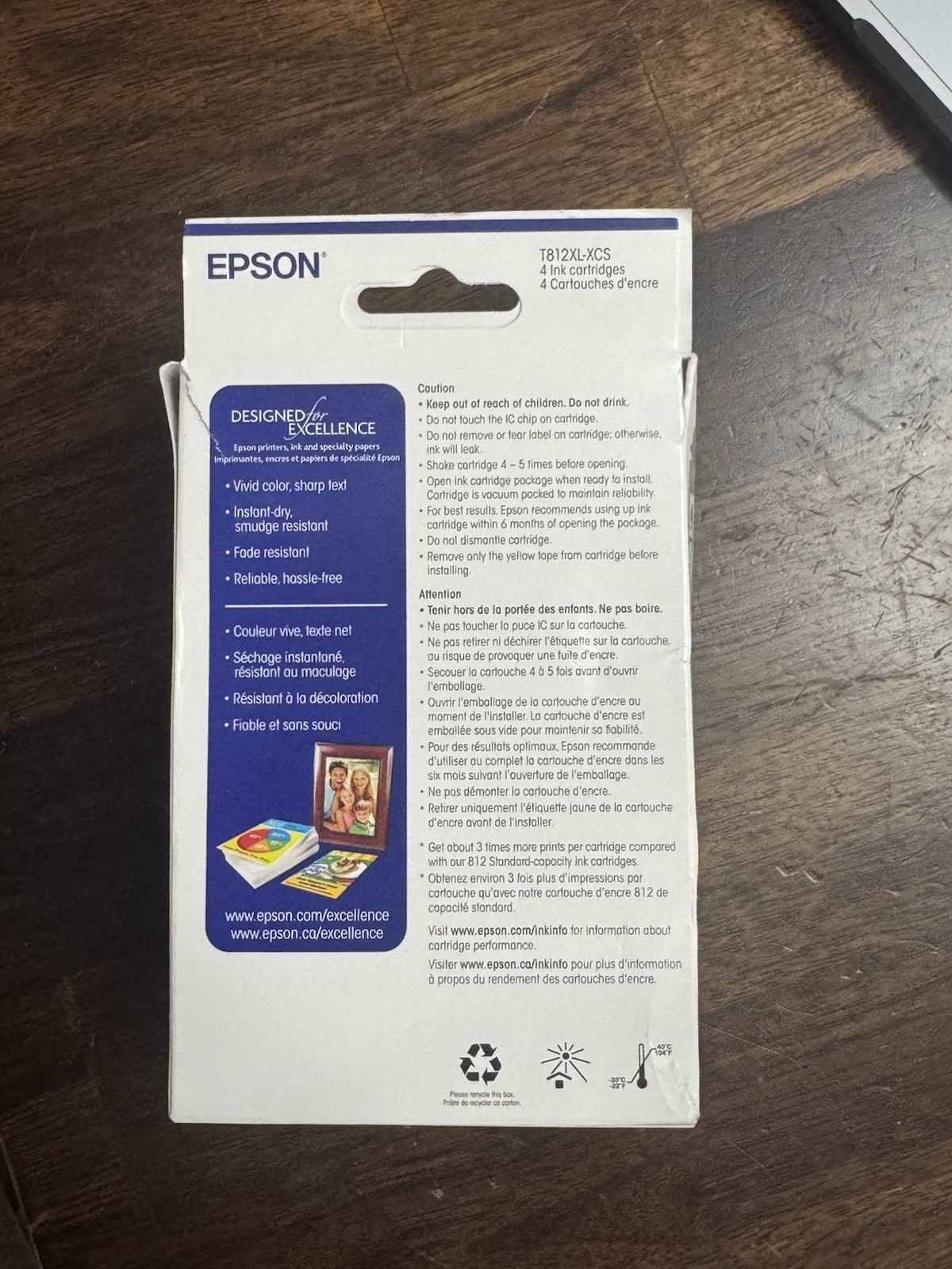 NEW! Genuine Epson 812XL 4 pack Black Cyan Mag Yellow Ink XL Cartridges Ex 1/29