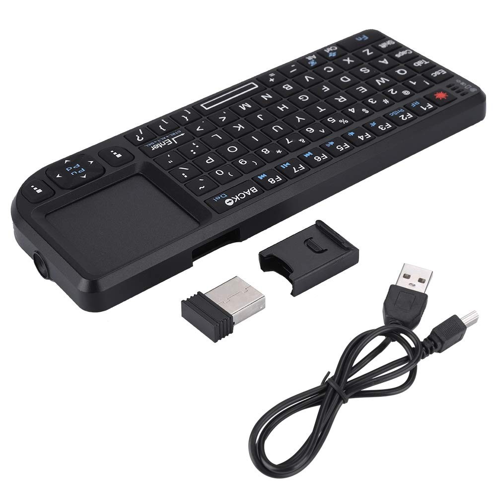 Ultra Mini Touchpad Rechargeable Backlit Keyboard Infrared Indicator 2.4GHz