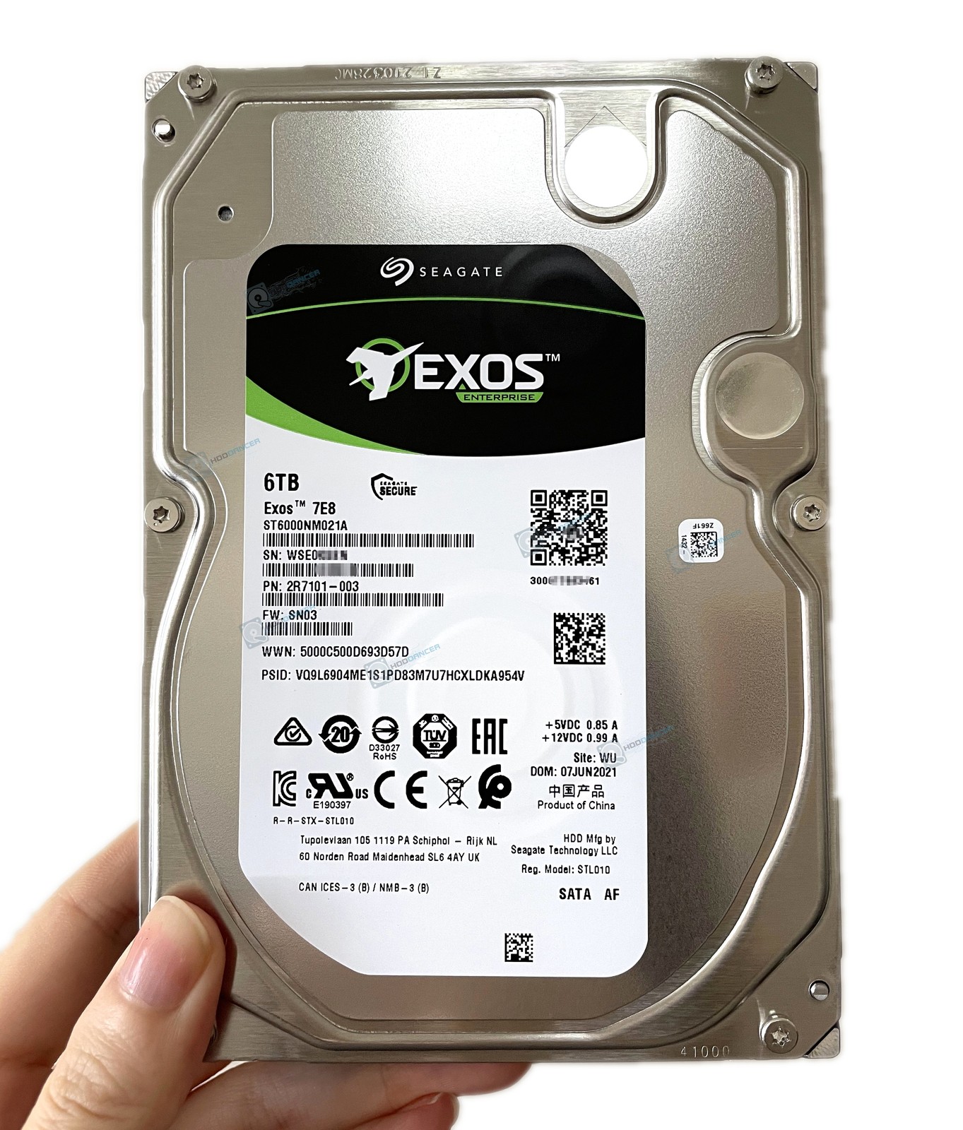 Seagate ST6000NM021A Exos 7E8 6TB 3.5″ SATA 7200RPM 6Gb/s Enterprise Hard Drive