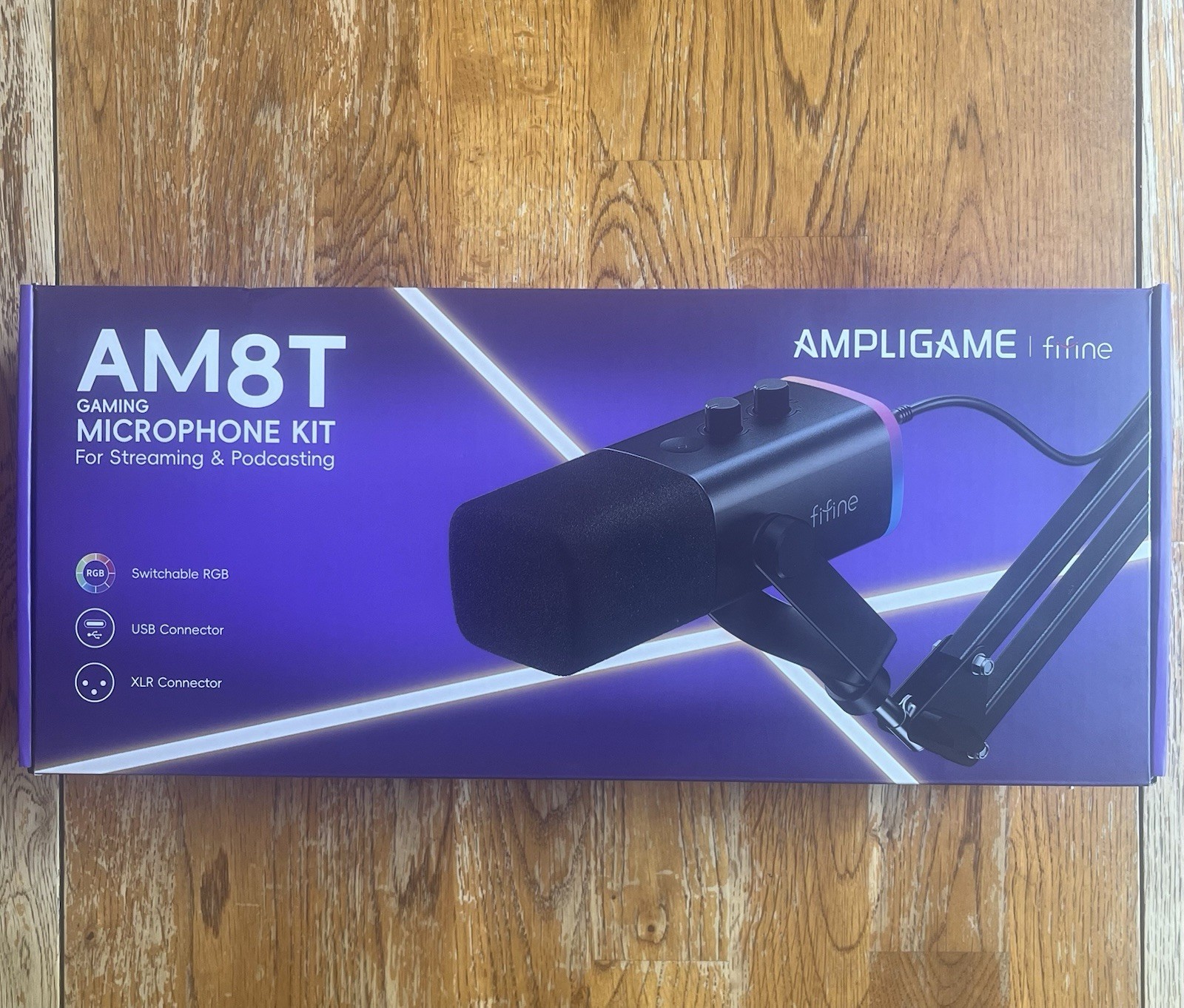 Fifine Ampligame AM8T Gaming Microphone Kit for Streaming and Podcasting