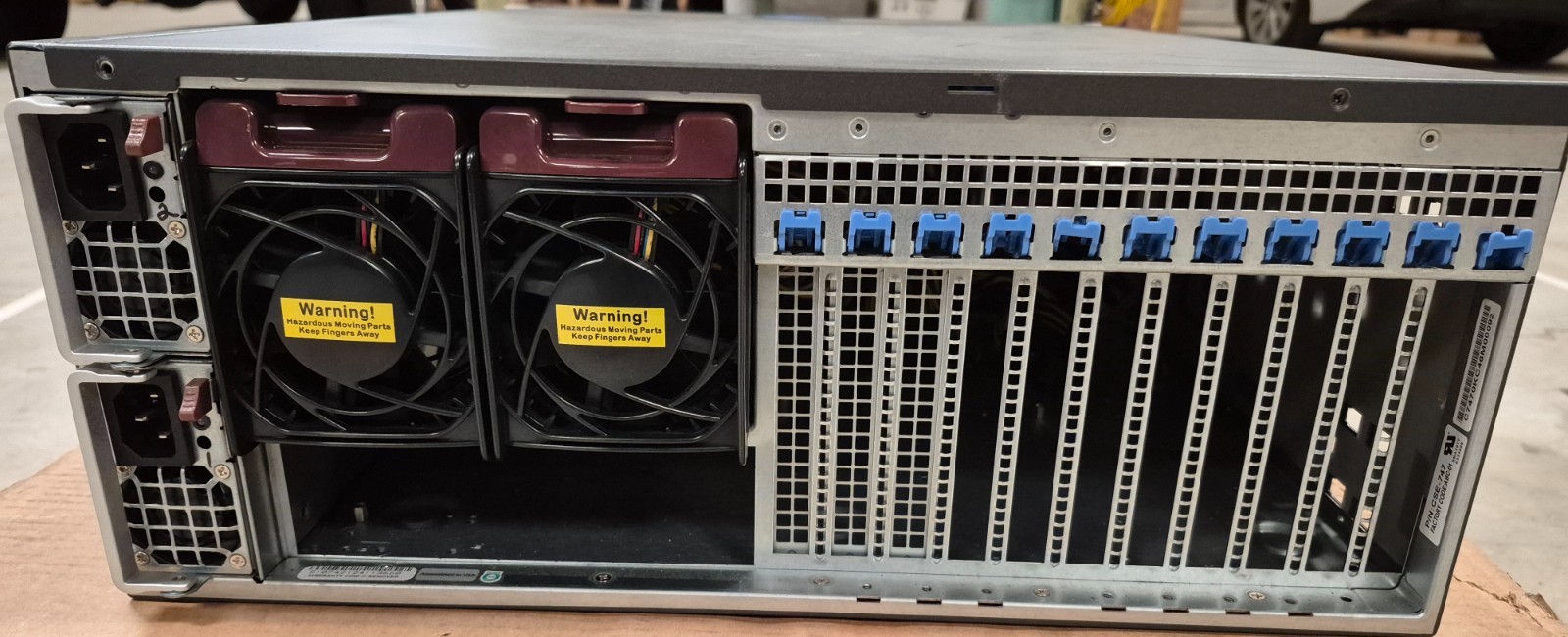 Supermicro 747-16 4U GPU Server Chassis w/2x PWS-1K62P-1R PSU,Backplane SAS747TQ