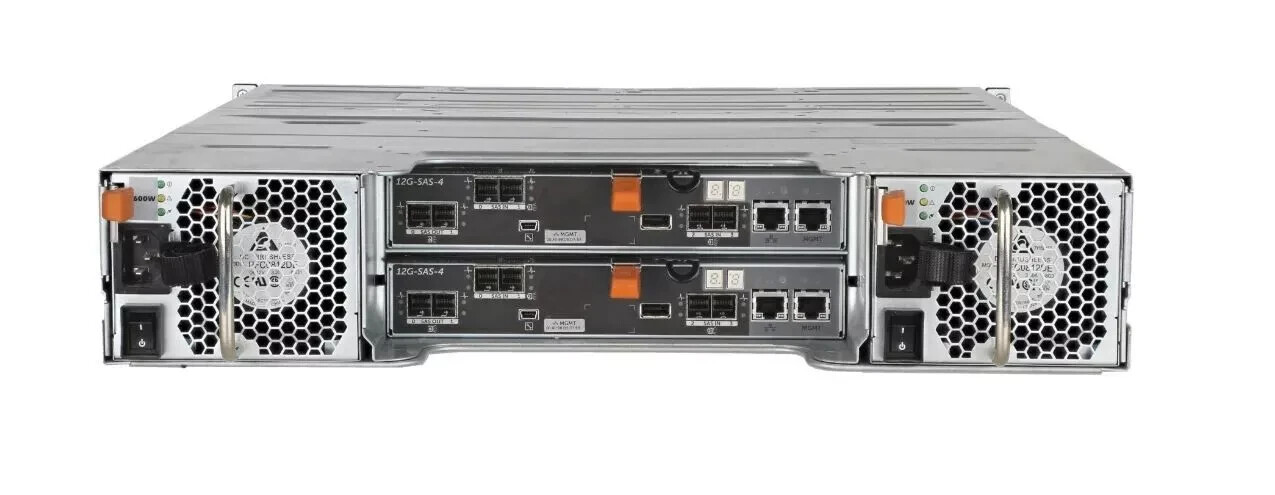 Dell PowerVault MD3400 Storage Array 12x 4TB SAS 12G LFF HDD 2x 12G-SAS-4 2x PSU