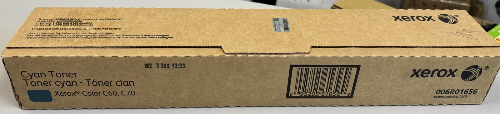 Xerox Genuine 006R01656 Cyan toner C60 C70 EC70 OEM 6R1656 Original Sealed Box
