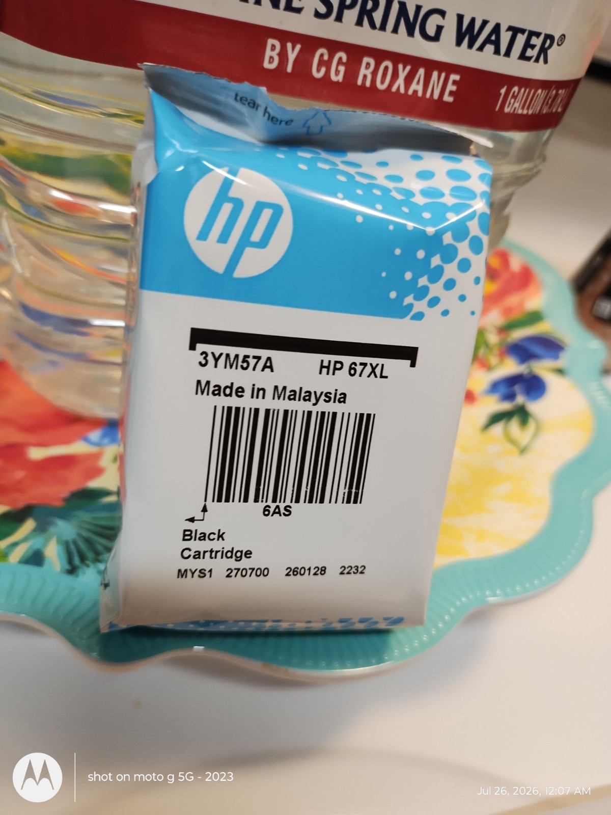 New Hewlett Packard (HP) 67XL High-Yield Black Ink Cartridge (3YM57A)
