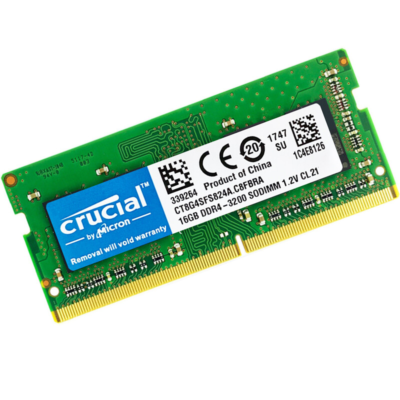 CRUCIAL DDR4 2X16GB 3200 PC4-25600 Laptop SODIMM Non-ECC 260-Pin Memory RAM