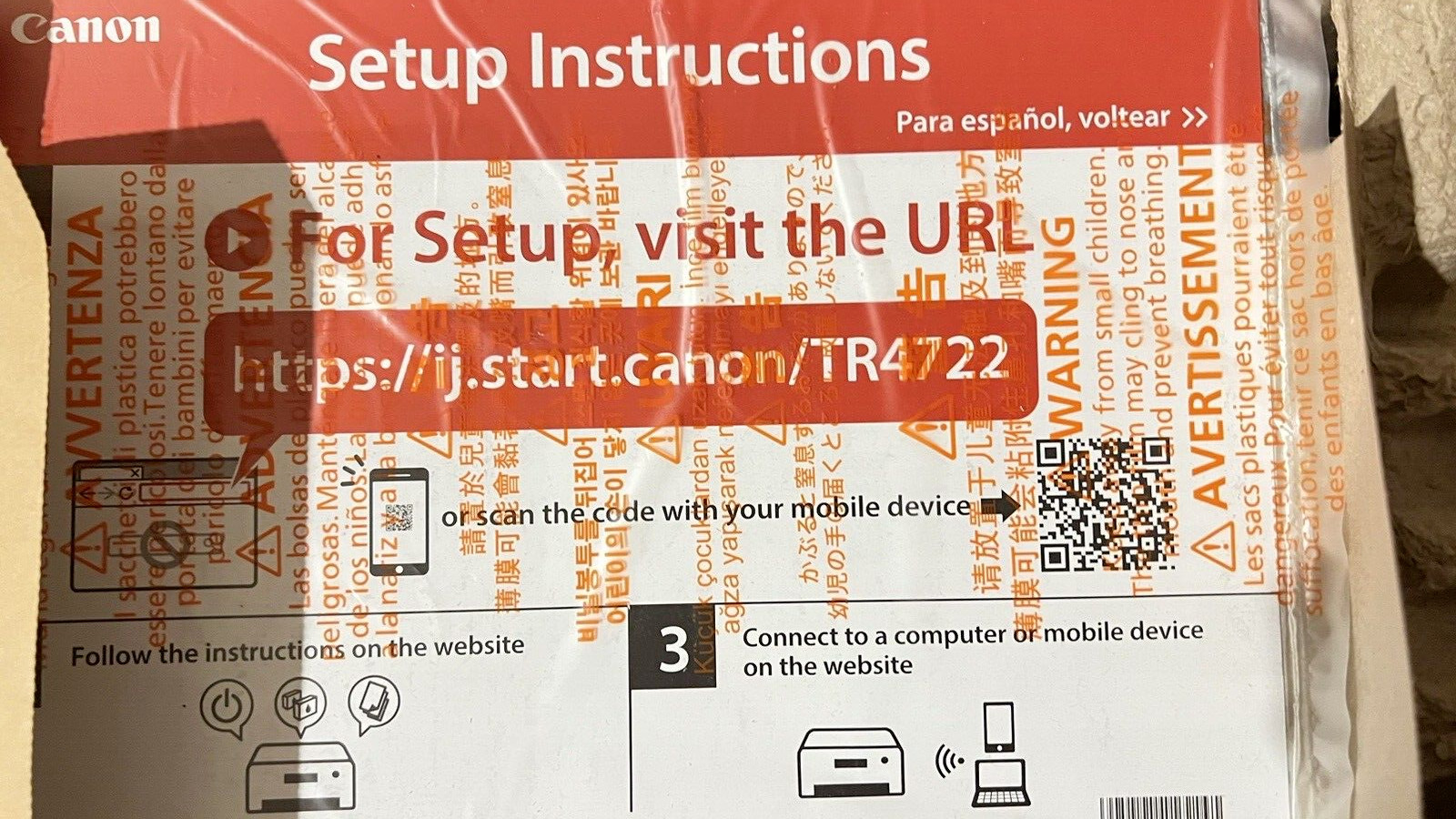 NEW Canon TR4720 (4522) Wireless Printer Copy Scan-Fax-Legal size Print