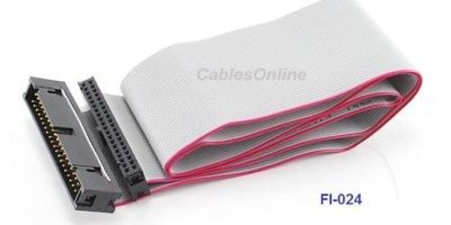 24 inch 40-Pin Male to Female IDE (PATA) Extension Flat Ribbon Cable, FI-024