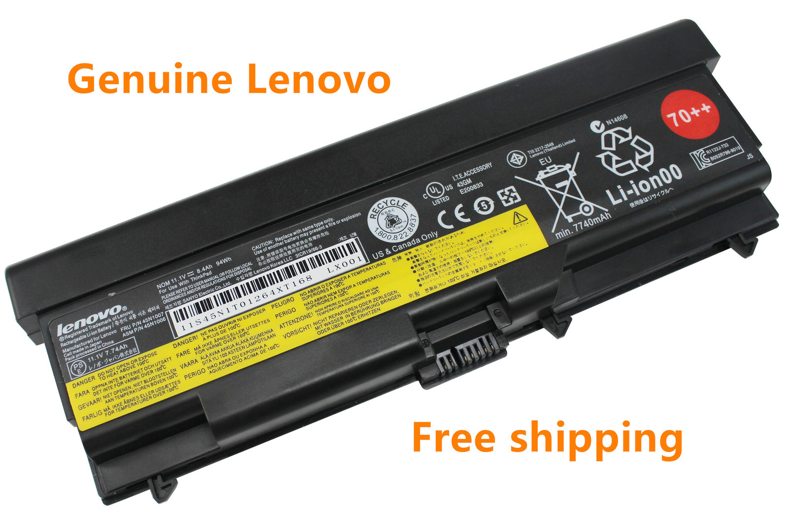9Cell 70++ 0A36303 Battery for L enovo T430 T510 T520 T530 L420 W510 94WH
