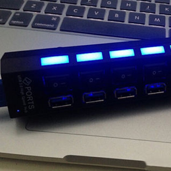 For PS4/Slim/Pro Hub 4-Port USB 3.0 High Speed Extension Charger Adapter Switch