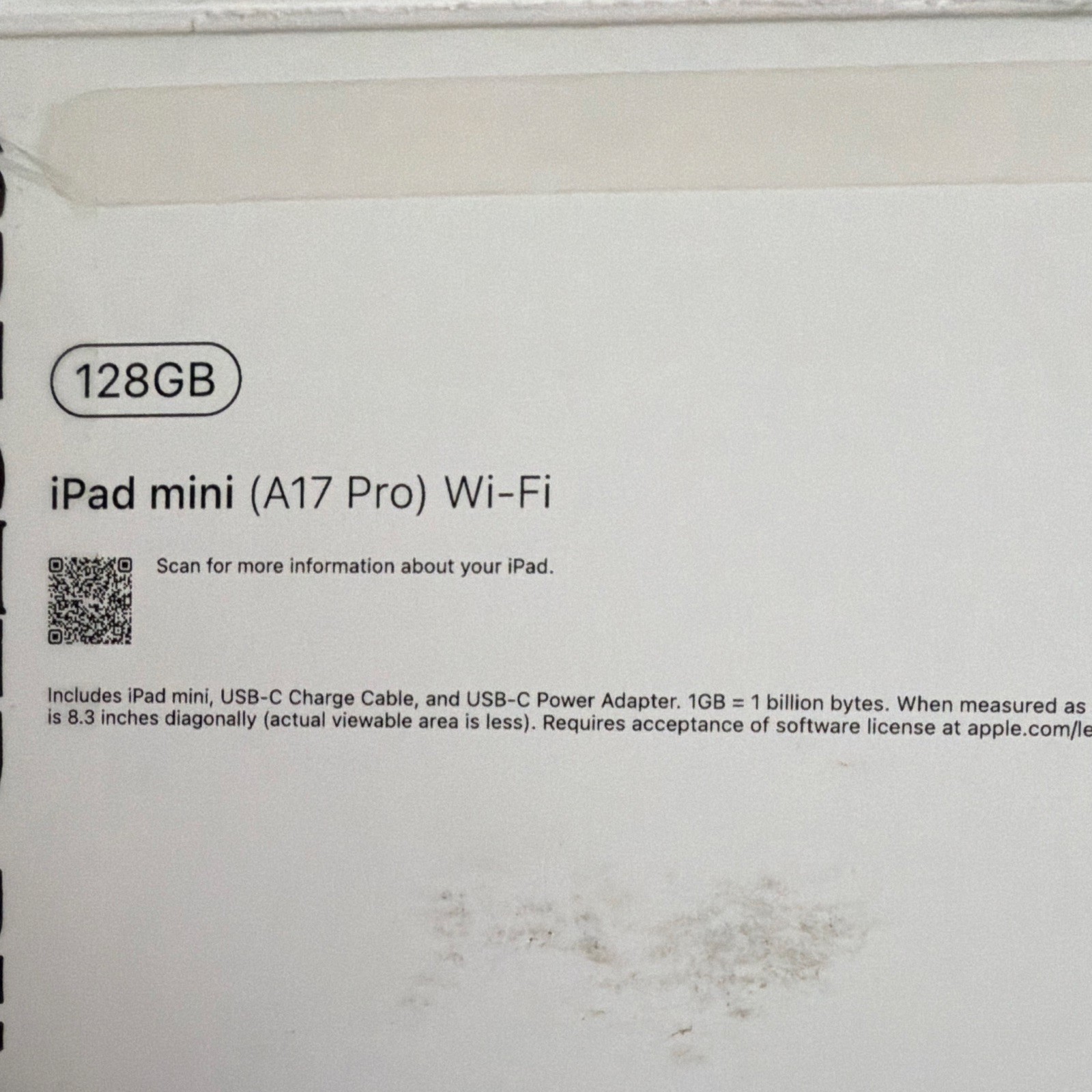 Bundle Apple iPad mini (A17 Pro) 8.3in 128GB Wi‑Fi Blue w/ Case, USB‑C Charger.