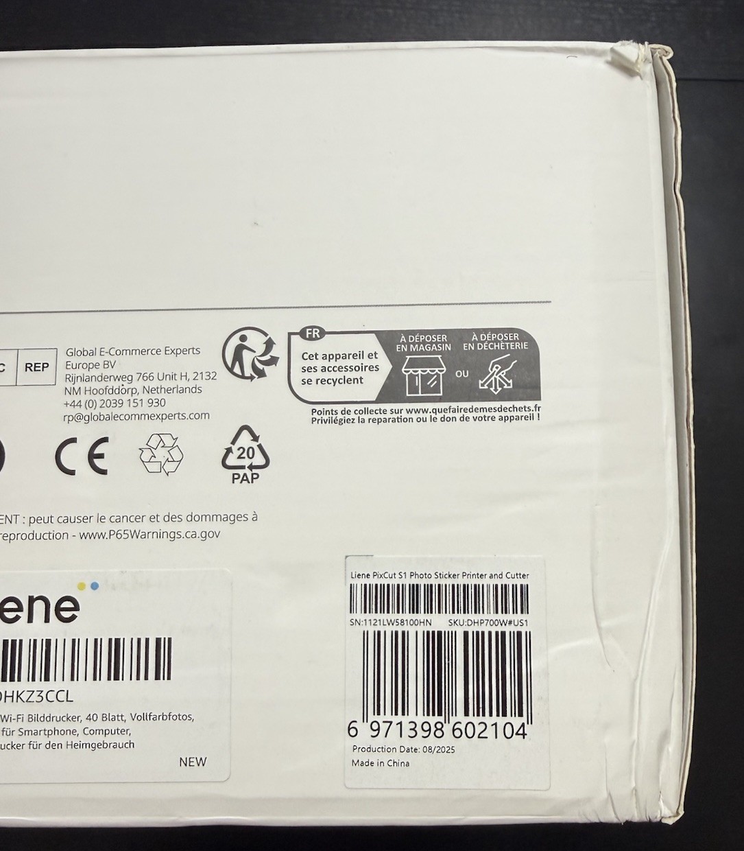 Liene PixCut S1 Photo Sticker Printer & Cutter Model DHP700 – Used Once
