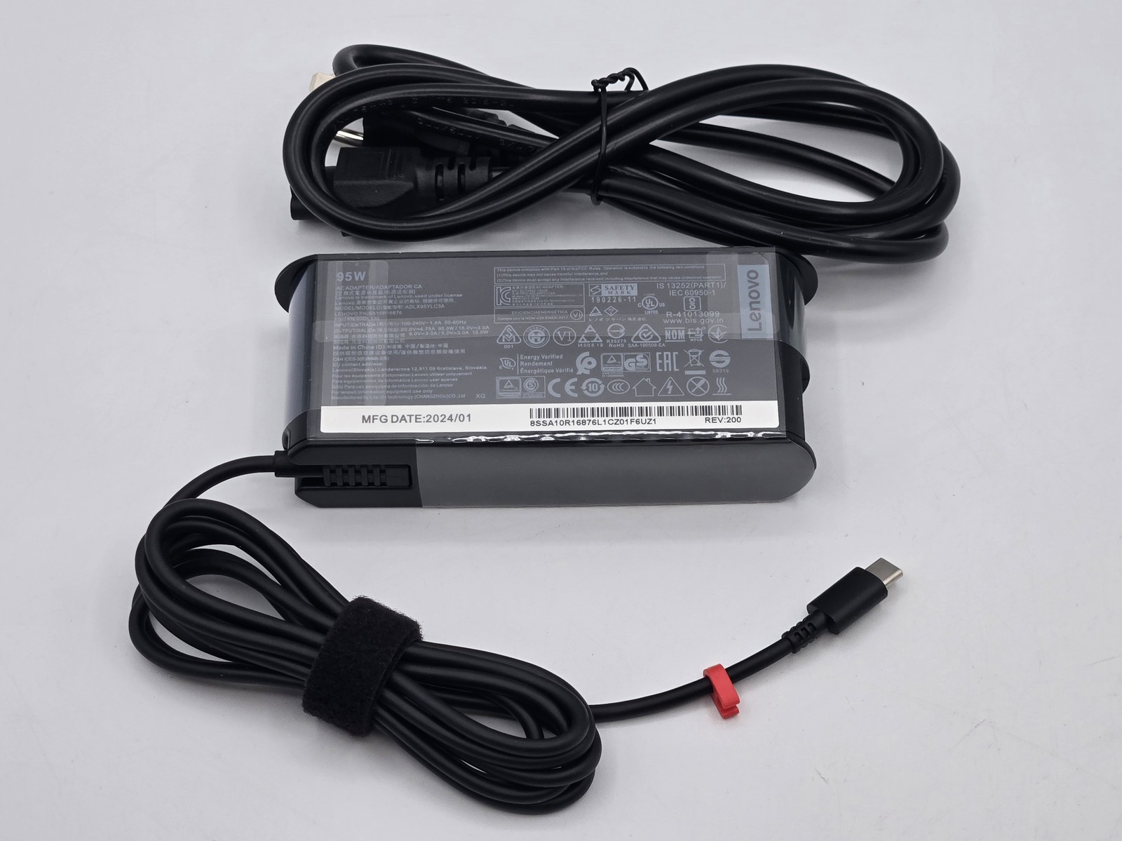 New Lenovo Legion, X1 Extreme USB-C 95W AC Adapter (UL) GX20Z46240 Charger