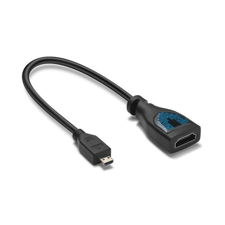 Pi 4 HDMI Female to Micro HDMI Male Adapter For Raspberry Pi 4 – Converter