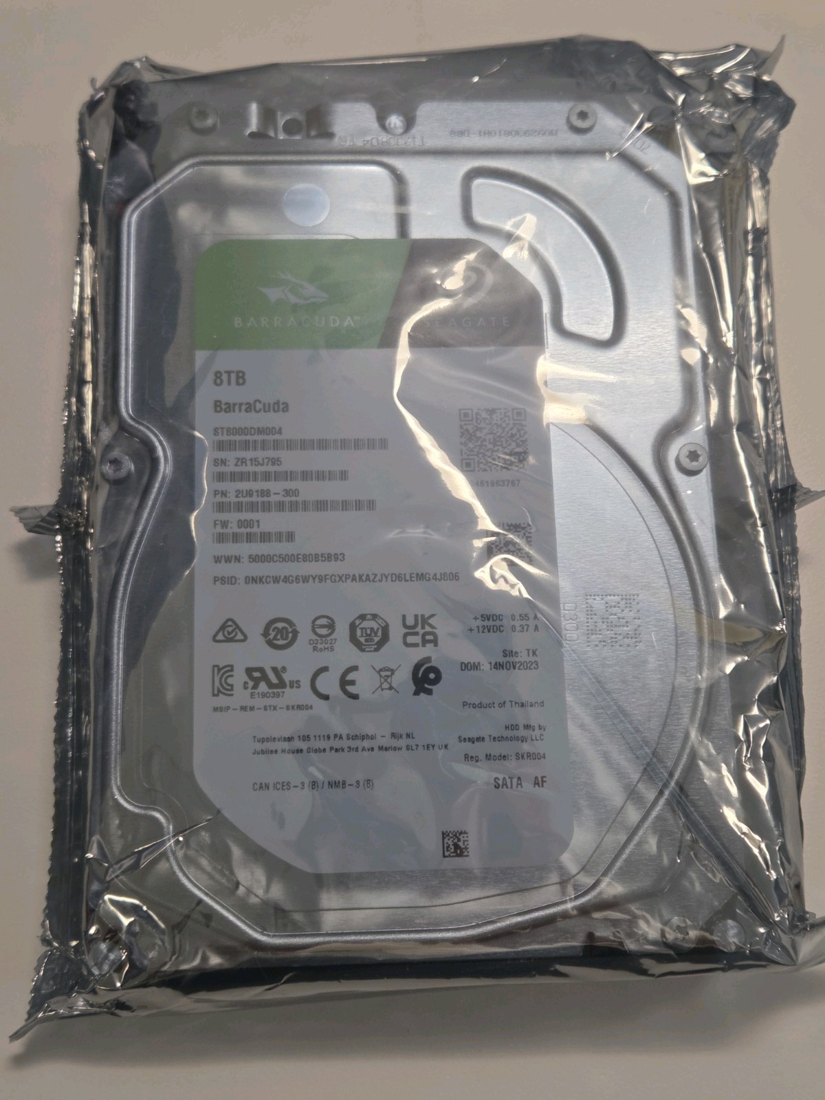 Seagate Barracuda 8TB Hard Drive HDD SATA III 3.5 ST8000DM004