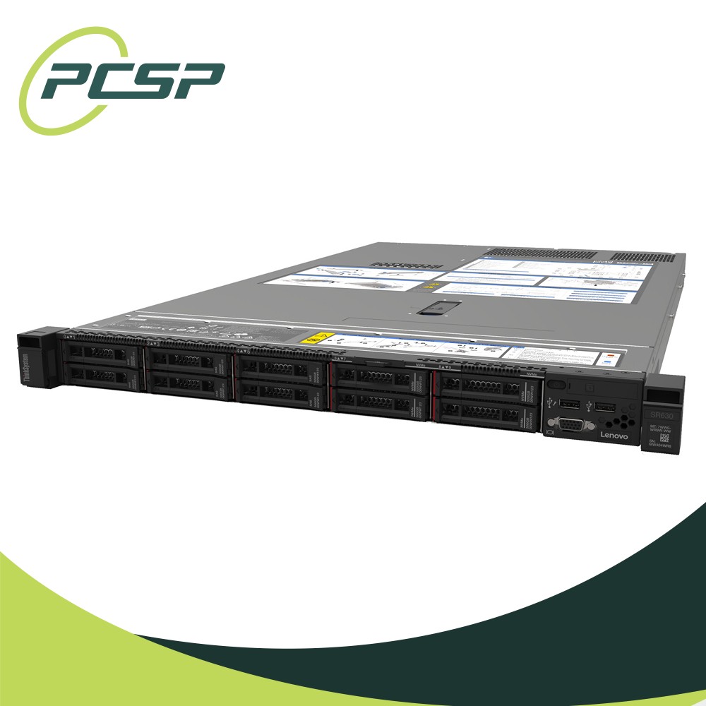 Lenovo SR630 V1 10B 2x Gold 6136 32GB DDR4 R930-16i 10x Trays No HDD