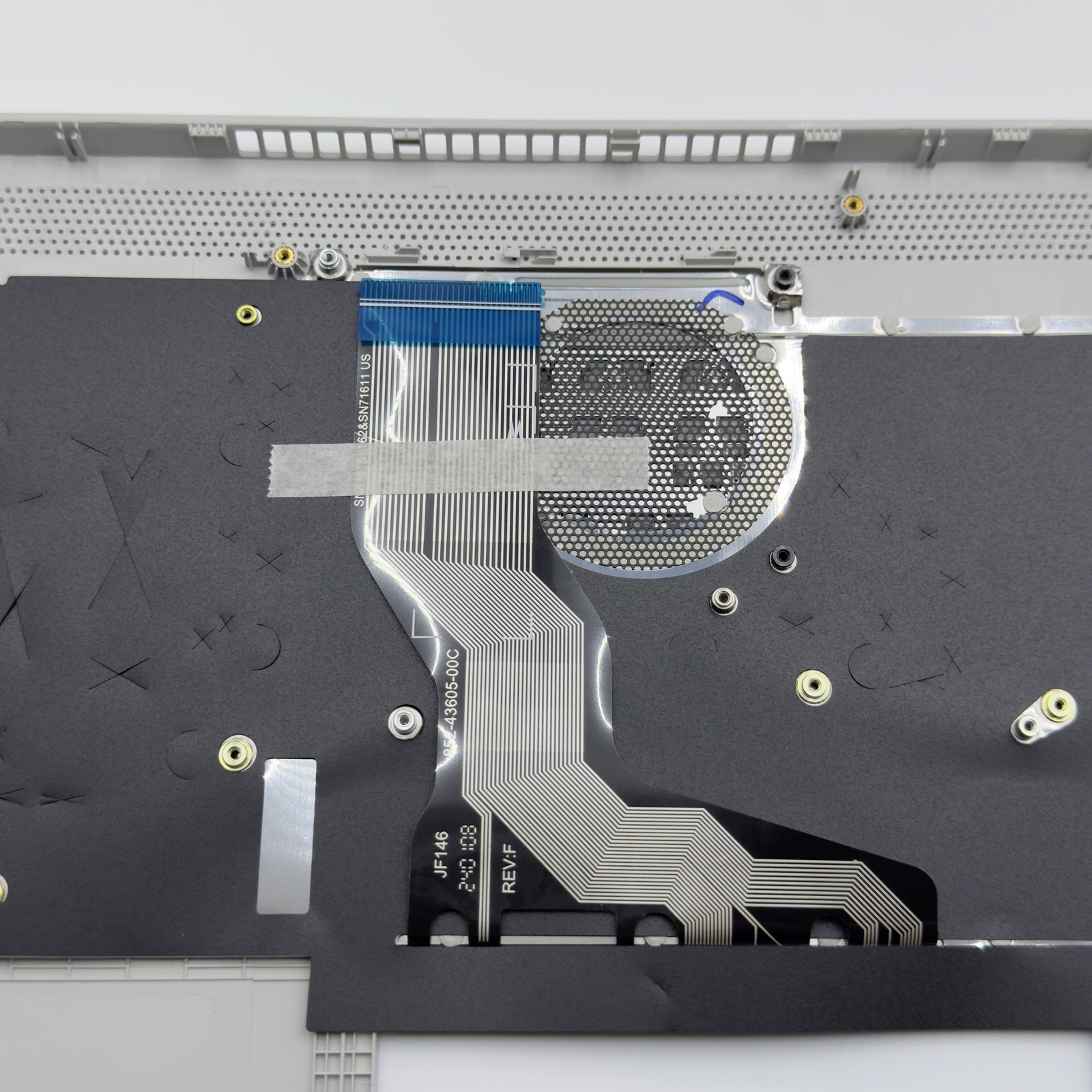For HP Pavilion 15-DY 15-EF Palmrest Non-Backlit US Keyboard L63578-001 Silver