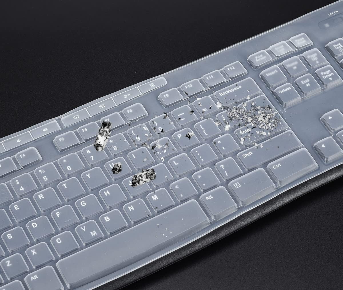 Fingerprint and Scratch Resistant Keyboard Skin for Logitech MK270 MK295 – Clear