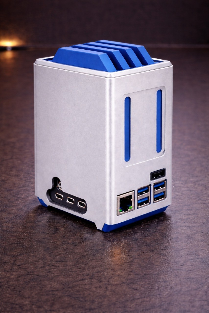 Raspberry pie 5 NAS enclosure case.