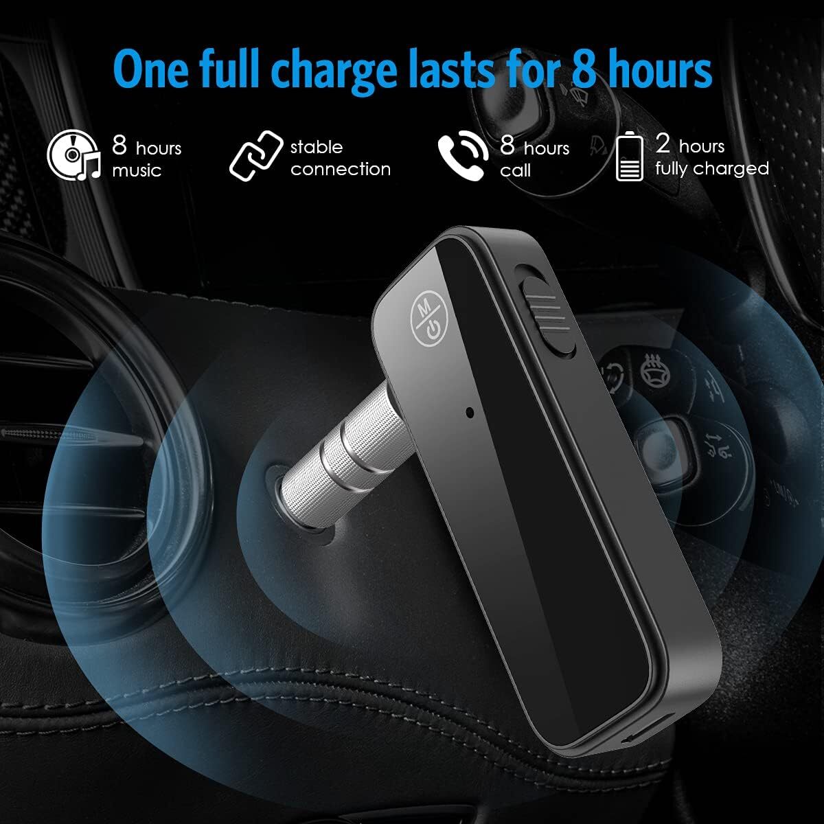 Wireless Bluetooth 5.0 Transmitter Receiver for Car Music Audio Aux Adapter lot