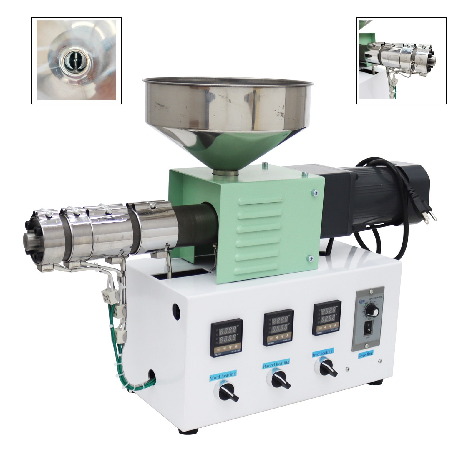 16:1 Desktop Plastic Injection Molding Machine Single Screw Extruder 0.1-2kg/h
