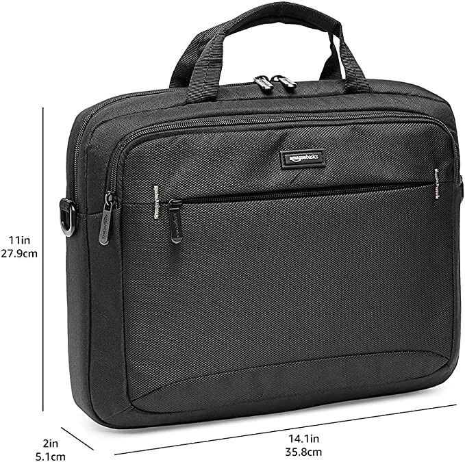 Amazon Basics 14.1-Inch Laptop and Tablet Shoulder Bag Carrying Case NEW Black
