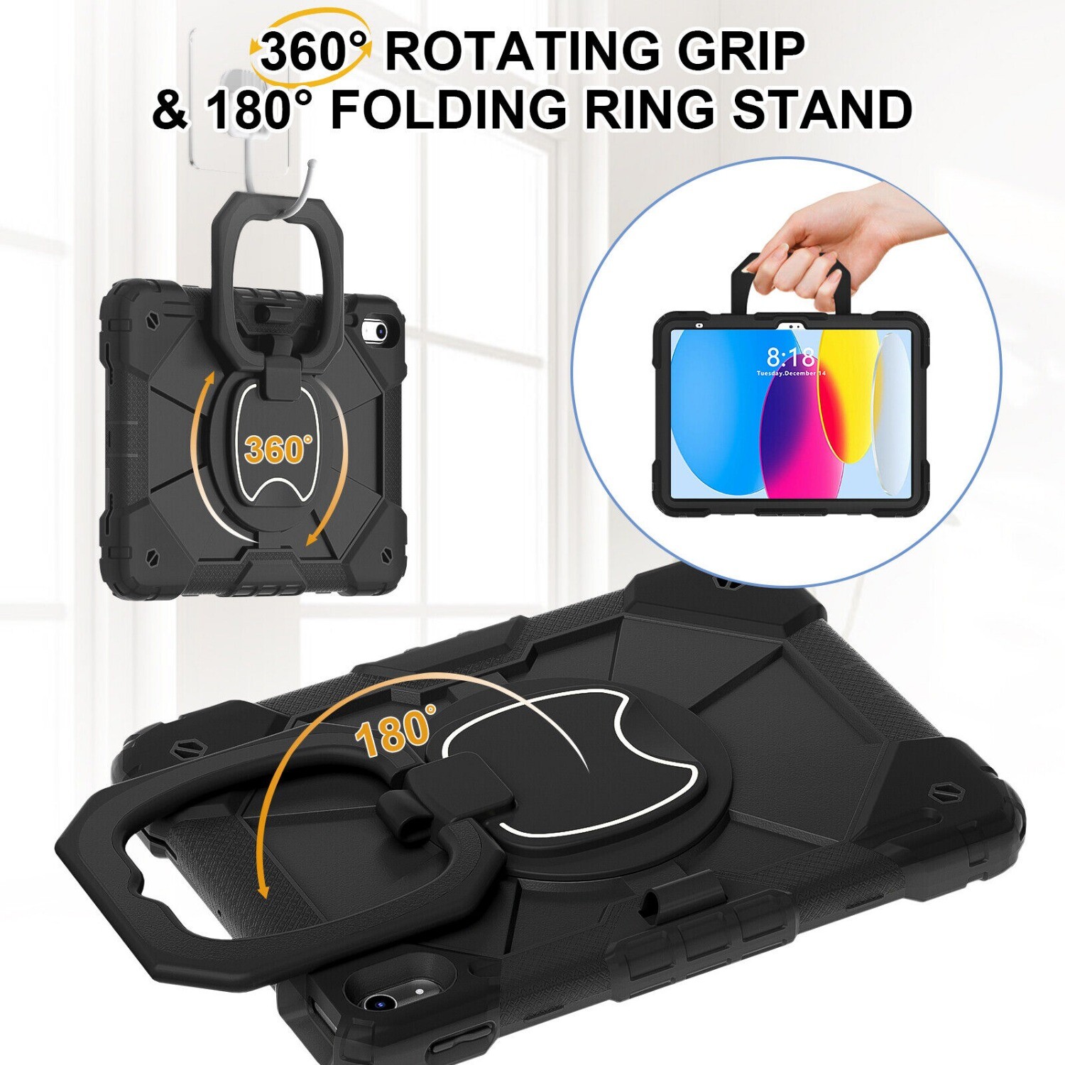 Cover For iPad 10.2″ 7 8 9th / 10.9″ Air 4 5 10th / Pro 11/ Mini Shockproof Case
